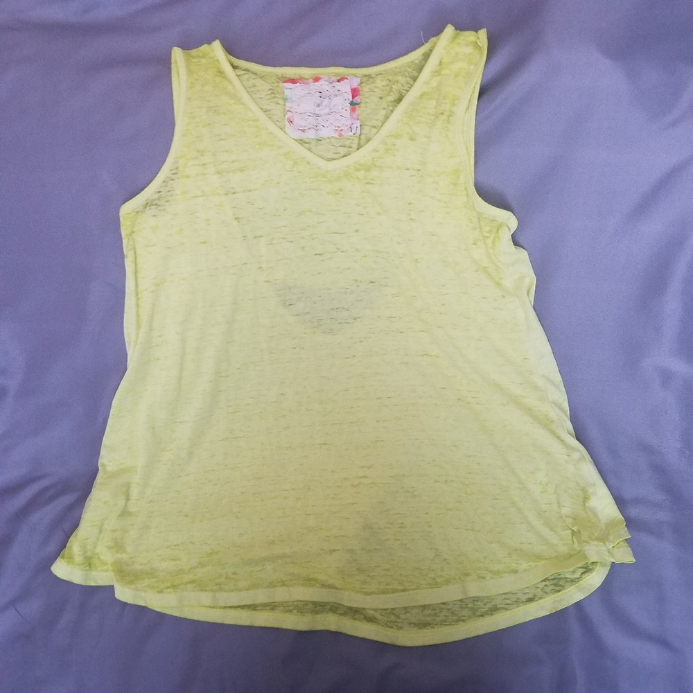 Shear cotton tank